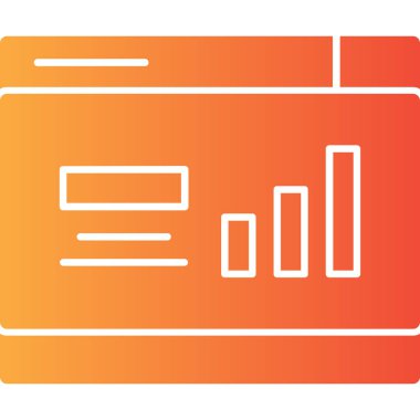 iş grafiği rapor simgesi ana hatlar biçiminde