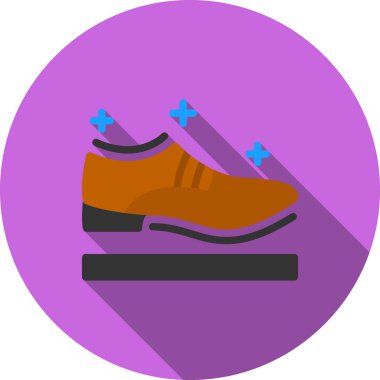 Ayakkabı. Web simgesi basit illüstrasyon
