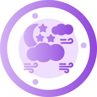 Ay vektör simgesi çizimi