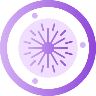 Benzersiz güneş sistemi ikonu vektör illüstrasyonu