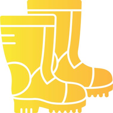 Çizmeler. Web simgesi basit illüstrasyon