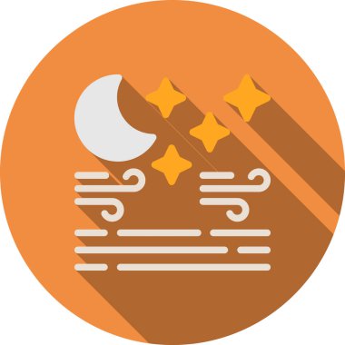 Ay vektör illüstrasyonu, simge