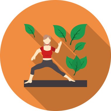 Yoga Çalışan Genç Kadın