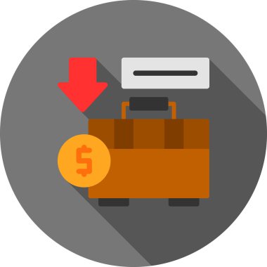 atm düz yuvarlanmış simge