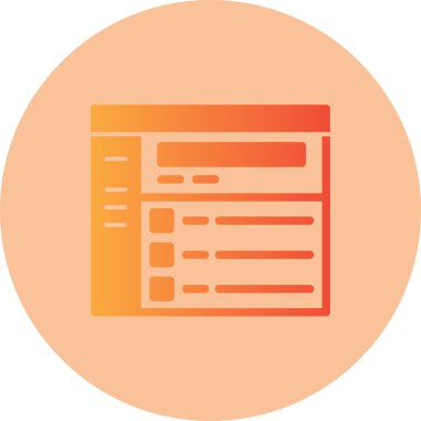 Belge. Web simgesi basit illüstrasyon