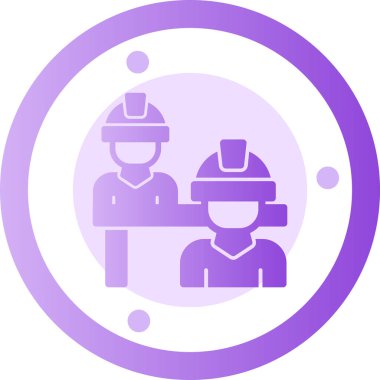 Kasklı bir adamın vektör çizimi