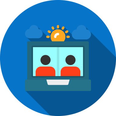 Sinema yassı ikon tasarımı, vektör illüstrasyonu 10 grafik tasarımı