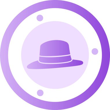 Şapka modern simge, vektör illüstrasyonu