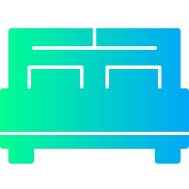 Bir araba simgesinin vektör illüstrasyonu