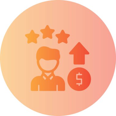 Moda tarzında müşteri derecelendirme simgesi