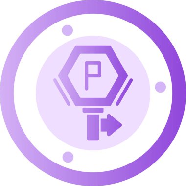 Modern b vites simgesinin vektör çizimi