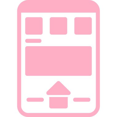 Smartphone Simgesi, vektör illüstrasyonu