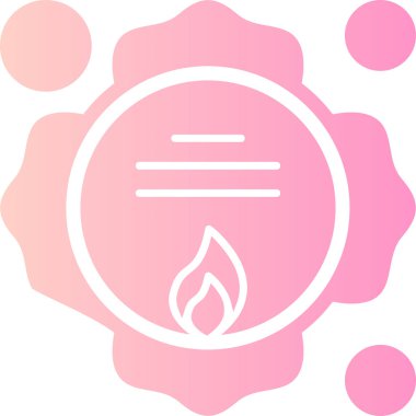 Bir mumun vektör illüstrasyonu