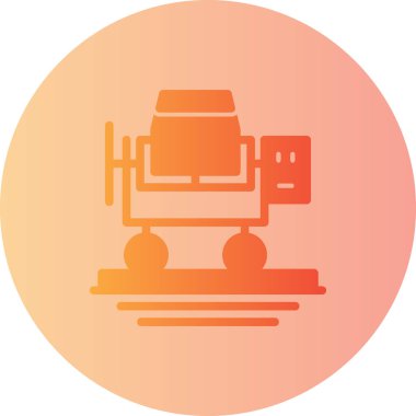 Robot simgesinin vektör illüstrasyonu