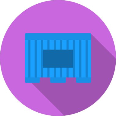 Yapı mimarisi simgesi düz stil