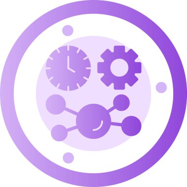 Saat. Web simgesi basit tasarım