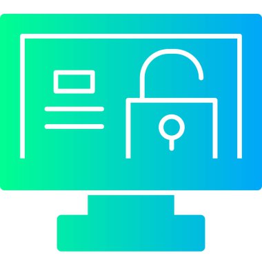 Simge tasarım vektörünü kilitle