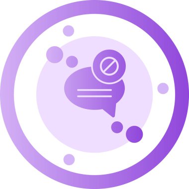 Bir konuşma simgesinin vektör illüstrasyonu