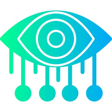 Göz. Web simgesi basit illüstrasyon