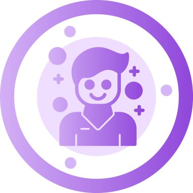 kullanıcı. Web simgesi basit illüstrasyon