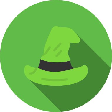 Cadı şapkası ikonlu Cadılar Bayramı şapkası