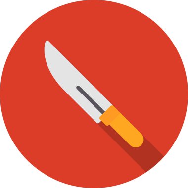 bıçak düz vektör simgesi