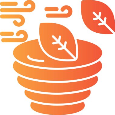 Bir ağaç simgesinin vektör illüstrasyonu