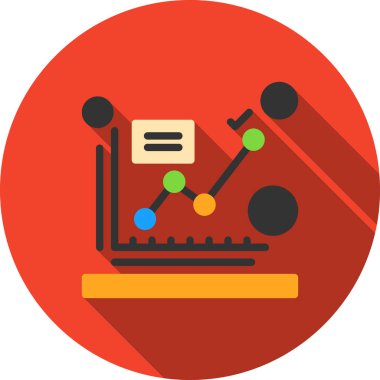 Bir bilgisayarın vektör illüstrasyonu