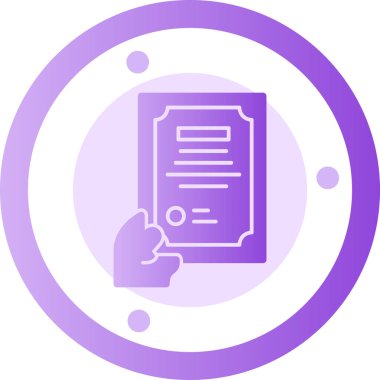 belge simgesi vektör illüstrasyonu