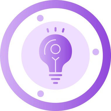 vector bulb icon, illustration