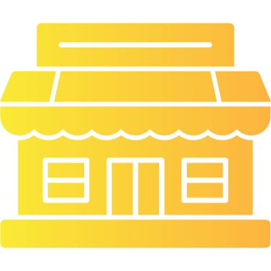 mağaza web simgesi, basit vektör illüstrasyonu