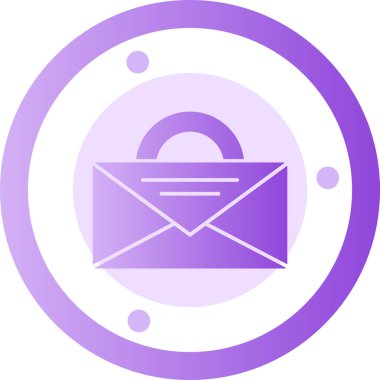 E-posta. Web simgesi basit illüstrasyon