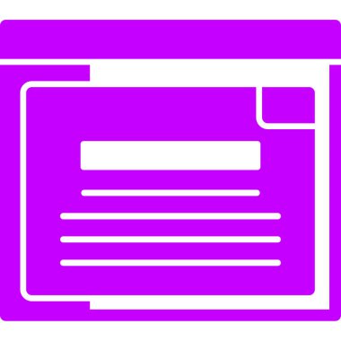 Gazete web simgesi, vektör çizim