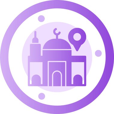 Cami simgesi vektör illüstrasyonu