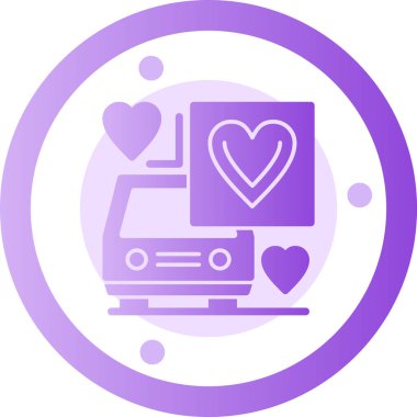 Bir kalbin vektör illüstrasyonu