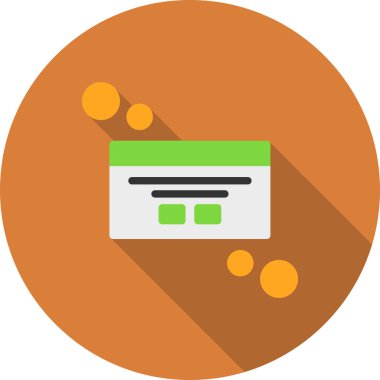 Kredi kartıyla. Basit resimleme