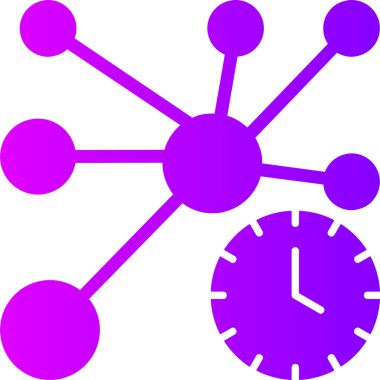 saat web simgesi basit tasarım