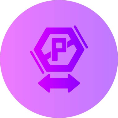 Tek bir simgenin vektör illüstrasyonu