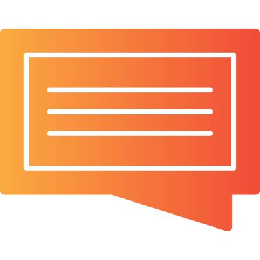 Konuş. Web simgesi basit illüstrasyon