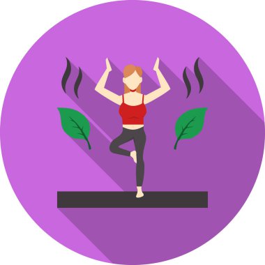 parkta yoga yaparken kız