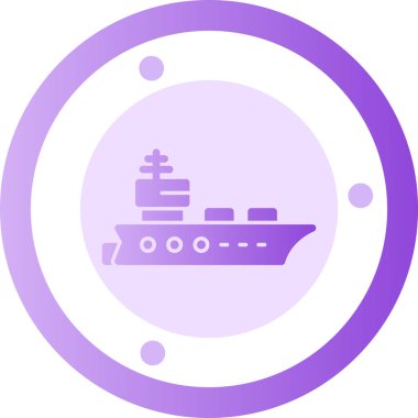 Tekne. Web simgesi basit illüstrasyon