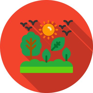 Cadılar Bayramı düz vektör simgesi