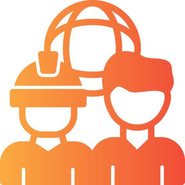 İnsan simgesinin vektör illüstrasyonu