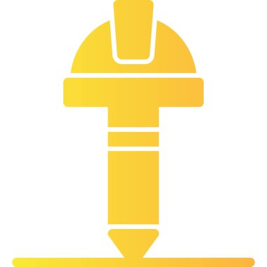 Tek bir simgenin vektör illüstrasyonu