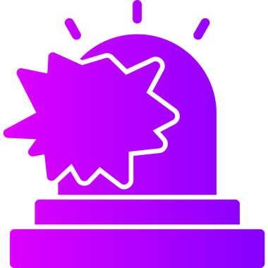 Patlama. Web simgesi basit illüstrasyon