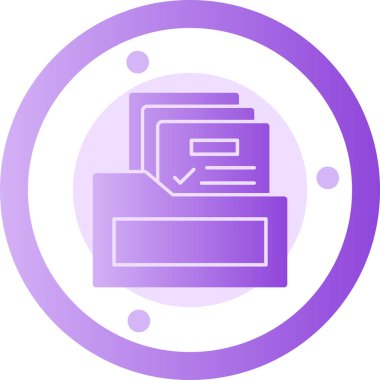 Belge. Web simgesi basit illüstrasyon