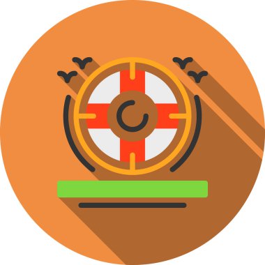 Hedef. Web simgesi basit illüstrasyon