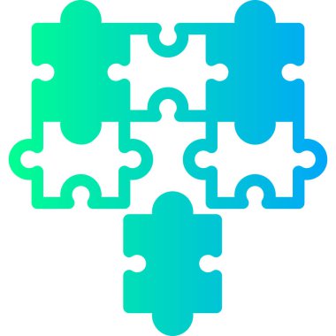 Kişisel ve ticari kullanım için bulmaca vektör simgesi simgesi resmetme sembolü..