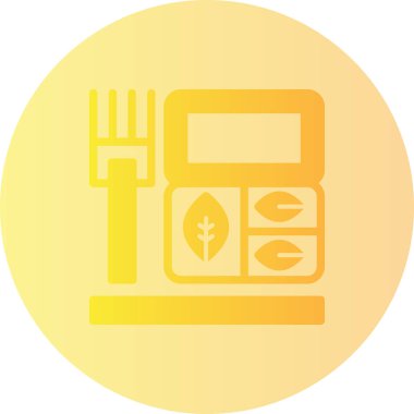 Restoran yemeği web simgesi, basit vektör illüstrasyonu