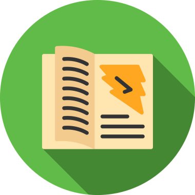 belge düz vektör simgesi